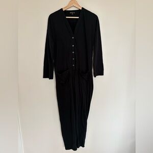 James Perse cotton jumpsuit black